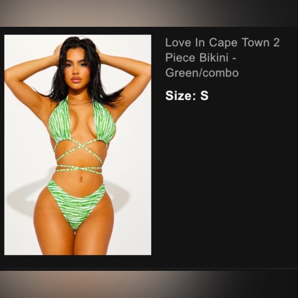 Fashion Nova Other - *NWT* Green Combo 2 Piece Bikini Set